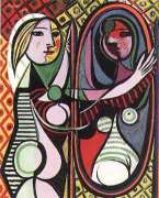 "Girl before a mirror" (1932)- olio su tela di P.Picasso